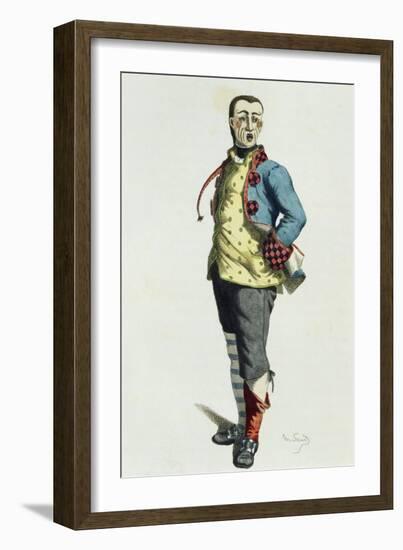 Stenterello in 1858-Maurice Sand-Framed Giclee Print