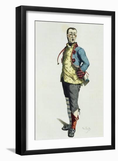 Stenterello in 1858-Maurice Sand-Framed Giclee Print