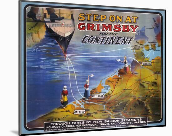 Step on at Grimsby-null-Mounted Art Print