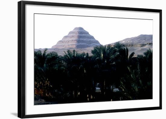 Step Pyramid of King Djoser Behind the Niles Flood Plain, Saqqara, Egypt, 3rd Dynasty, C2600 Bc-Imhotep-Framed Photographic Print