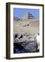 Step Pyramid of King Djoser (Zozer) Behind Ruins of Temple, Saqqara, Egypt, C2600 Bc-Imhotep-Framed Photographic Print