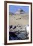 Step Pyramid of King Djoser (Zozer) Behind Ruins of Temple, Saqqara, Egypt, C2600 Bc-Imhotep-Framed Photographic Print