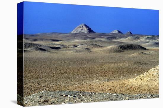 Step Pyramid of King Djoser (Zozer) in the Distance, Saqqara, Egypt, 3rd Dynasty, C2600 Bc-Imhotep-Stretched Canvas