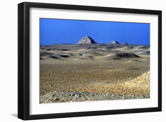 Step Pyramid of King Djoser (Zozer) in the Distance, Saqqara, Egypt, 3rd Dynasty, C2600 Bc-Imhotep-Framed Photographic Print