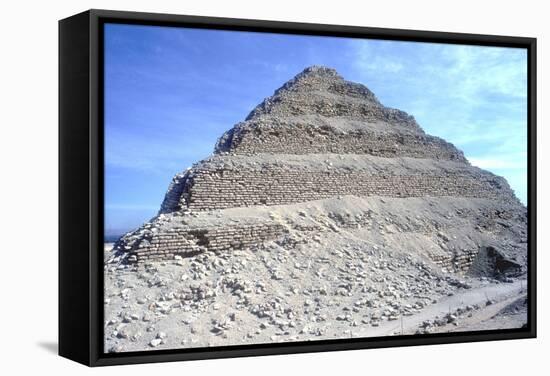 Step Pyramid of King Djoser (Zozer), Saqqara, Egypt, 3rd Dynasty, C2600 Bc-Imhotep-Framed Stretched Canvas