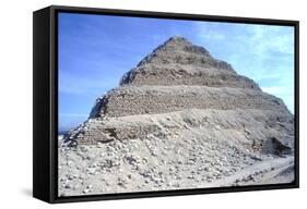 Step Pyramid of King Djoser (Zozer), Saqqara, Egypt, 3rd Dynasty, C2600 Bc-Imhotep-Framed Stretched Canvas