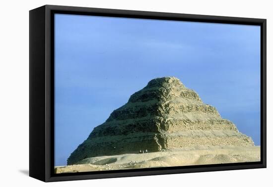Step Pyramid of King Djoser (Zozer), Saqqara, Egypt, 3rd Dynasty, C2600 Bc-Imhotep-Framed Stretched Canvas