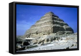 Step Pyramid of King Djoser (Zozer), Saqqara, Egypt, 3rd Dynasty, C2600 Bc-Imhotep-Framed Stretched Canvas