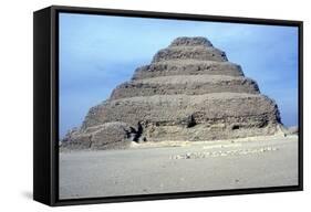 Step Pyramid of King Djoser (Zozer), Saqqara, Egypt, 3rd Dynasty, C2600 Bc-Imhotep-Framed Stretched Canvas