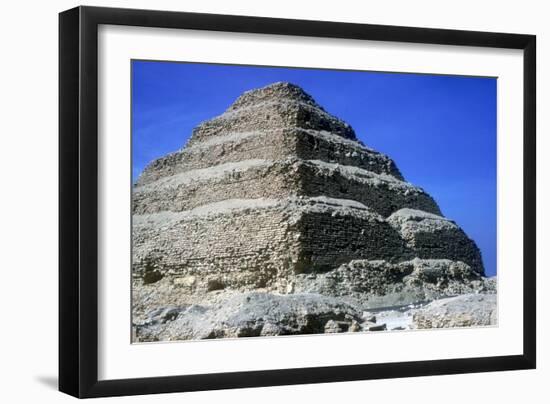 Step Pyramid of King Djoser (Zozer), Saqqara, Egypt, 3rd Dynasty, C2600 Bc-Imhotep-Framed Premium Photographic Print