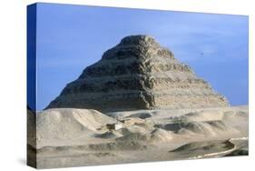 Step Pyramid of King Djoser (Zozer), Saqqara, Egypt, 3rd Dynasty, C2600 Bc-Imhotep-Stretched Canvas