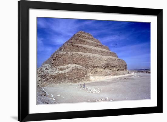 Step Pyramid of King Djoser (Zozer), Saqqara, Egypt, 3rd Dynasty, C2600 Bc-Imhotep-Framed Photographic Print