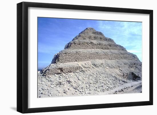 Step Pyramid of King Djoser (Zozer), Saqqara, Egypt, 3rd Dynasty, C2600 Bc-Imhotep-Framed Photographic Print