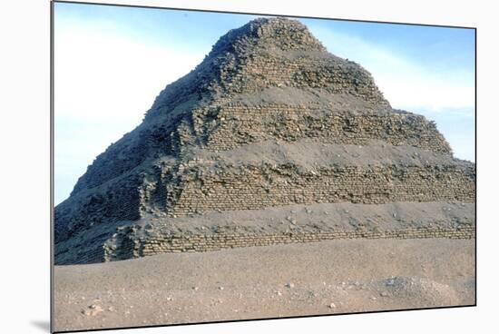 Step Pyramid of King Djoser (Zozer), Saqqara, Egypt, 3rd Dynasty, C2600 Bc-Imhotep-Mounted Photographic Print