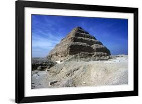 Step Pyramid of King Djoser (Zozer), Saqqara, Egypt, 3rd Dynasty, C2600 Bc-Imhotep-Framed Photographic Print