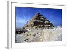 Step Pyramid of King Djoser (Zozer), Saqqara, Egypt, 3rd Dynasty, C2600 Bc-Imhotep-Framed Photographic Print