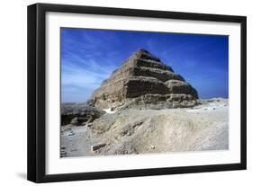 Step Pyramid of King Djoser (Zozer), Saqqara, Egypt, 3rd Dynasty, C2600 Bc-Imhotep-Framed Photographic Print