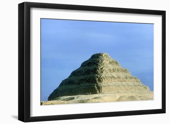 Step Pyramid of King Djoser (Zozer), Saqqara, Egypt, 3rd Dynasty, C2600 Bc-Imhotep-Framed Photographic Print