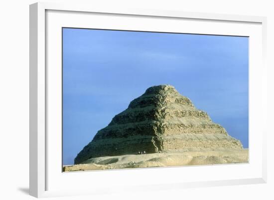 Step Pyramid of King Djoser (Zozer), Saqqara, Egypt, 3rd Dynasty, C2600 Bc-Imhotep-Framed Photographic Print