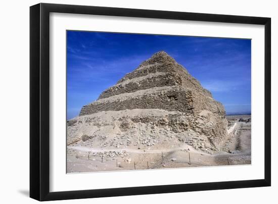 Step Pyramid of King Djoser (Zozer), Saqqara, Egypt, 3rd Dynasty, C2600 Bc-Imhotep-Framed Photographic Print