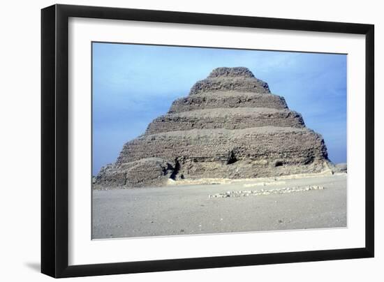 Step Pyramid of King Djoser (Zozer), Saqqara, Egypt, 3rd Dynasty, C2600 Bc-Imhotep-Framed Photographic Print