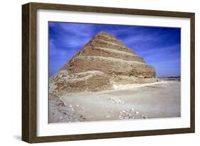 Step Pyramid of King Djoser (Zozer), Saqqara, Egypt, 3rd Dynasty, C2600 Bc-Imhotep-Framed Photographic Print