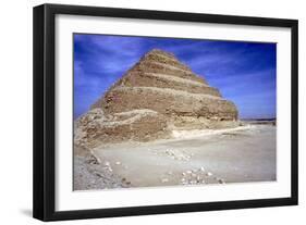 Step Pyramid of King Djoser (Zozer), Saqqara, Egypt, 3rd Dynasty, C2600 Bc-Imhotep-Framed Photographic Print