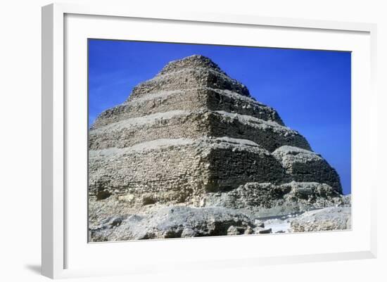 Step Pyramid of King Djoser (Zozer), Saqqara, Egypt, 3rd Dynasty, C2600 Bc-Imhotep-Framed Photographic Print