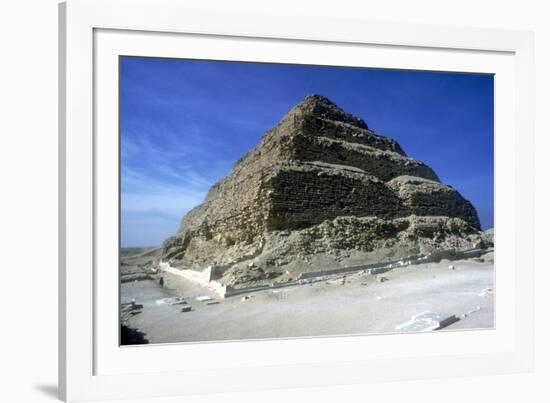 Step Pyramid of King Djoser (Zozer), Saqqara, Egypt, 3rd Dynasty, C2600 Bc-Imhotep-Framed Photographic Print