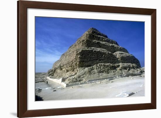 Step Pyramid of King Djoser (Zozer), Saqqara, Egypt, 3rd Dynasty, C2600 Bc-Imhotep-Framed Photographic Print