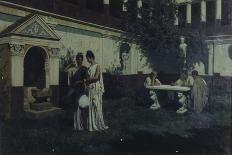 Sun's Last Rays in the Atrium, 1896-Stepan Vladislavovich Bakalowicz-Framed Giclee Print