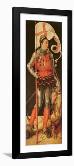 Stephan Paumgartner Portrayed as Saint George, Left Panel of the Paumgartner Altarpiece, C.1500-Albrecht Dürer-Framed Giclee Print