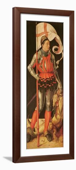 Stephan Paumgartner Portrayed as Saint George, Left Panel of the Paumgartner Altarpiece, C.1500-Albrecht Dürer-Framed Giclee Print