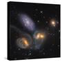 Stephan's Quintet, a Grouping of Galaxies in the Constellation Pegasus-null-Stretched Canvas