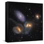 Stephan's Quintet, a Grouping of Galaxies in the Constellation Pegasus-null-Framed Stretched Canvas