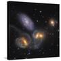Stephan's Quintet, a Grouping of Galaxies in the Constellation Pegasus-null-Stretched Canvas