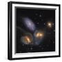 Stephan's Quintet, a Grouping of Galaxies in the Constellation Pegasus-null-Framed Premium Photographic Print