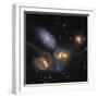 Stephan's Quintet, a Grouping of Galaxies in the Constellation Pegasus-null-Framed Premium Photographic Print