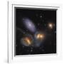 Stephan's Quintet, a Grouping of Galaxies in the Constellation Pegasus-null-Framed Photographic Print