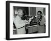 Stephane Grappelli and Claude Fiddler Williams at the Forum Theatre, Hertfordshire, 1980-Denis Williams-Framed Photographic Print