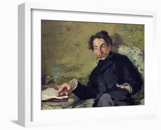 Stephane Mallarme (1842-98) 1876-Edouard Manet-Framed Giclee Print