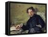 Stephane Mallarme (1842-98) 1876-Edouard Manet-Framed Stretched Canvas