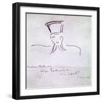 Stephane Mallarme, 1895-Henri de Toulouse-Lautrec-Framed Giclee Print