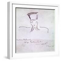 Stephane Mallarme, 1895-Henri de Toulouse-Lautrec-Framed Giclee Print