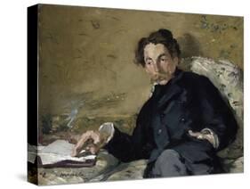 Stéphane Mallarmé by ‰Douard Manet-Édouard Manet-Stretched Canvas
