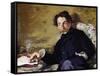 Stephane Mallarme-Edouard Manet-Framed Stretched Canvas