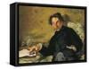 Stephane Mallarme-Edouard Manet-Framed Stretched Canvas