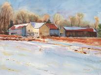 Farm Buildings-Stephen Calcasola-Art Print