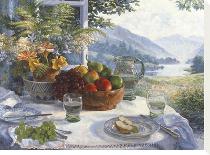 Sunday Tea-Time-Stephen Darbishire-Stretched Canvas