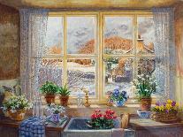 Fruit in an Olive Wood Bowl-Stephen Darbishire-Stretched Canvas